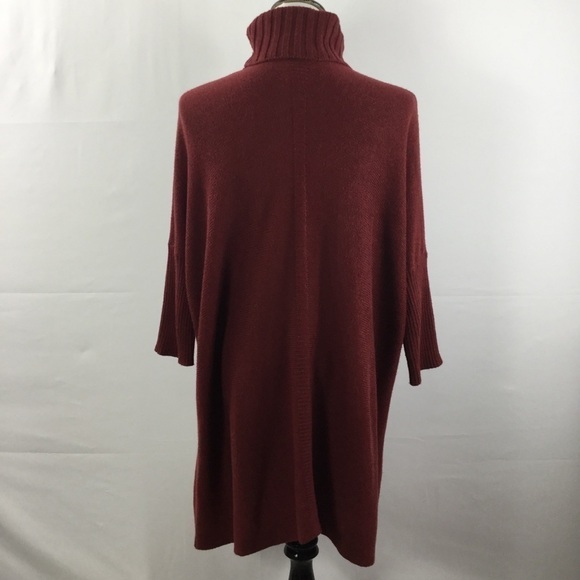 SOFT Surroundings Split Front Turtleneck Oversized Tunic Sweater Size XS - Picture 9 of 11